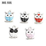 20pcs Owl Charms for DIY Jewelry Making Earrings Necklace Bracelet