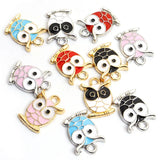 20pcs Owl Charms for DIY Jewelry Making Earrings Necklace Bracelet