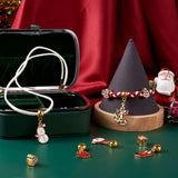 20pcs Santa Claus Christmas Pendants Reindeer Charms for DIY Jewelry Making
