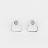 20pcs Flat Leather Cord End Caps DIY Bracelets Connectors Findings