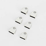20pcs Flat Leather Cord End Caps DIY Bracelets Connectors Findings