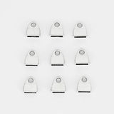 20pcs Flat Leather Cord End Caps DIY Bracelets Connectors Findings