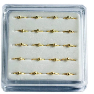 20pcs Nose Ring Set Piercing Kit Body Jewelry for Women Girls Box
