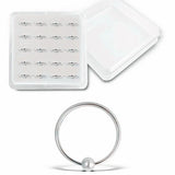 20pcs Nose Ring Set Piercing Kit Body Jewelry for Women Girls Box