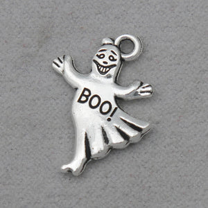 20pcs Halloween Ghost Alloy Charms BOO
