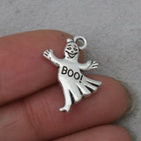 20pcs Halloween Ghost Alloy Charms BOO