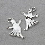 20pcs Halloween Ghost Alloy Charms BOO