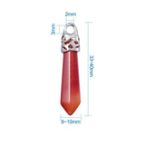 20pcs Natural Stone Charms Pendants for Jewelry Making