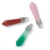 20pcs Natural Stone Charms Pendants for Jewelry Making