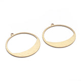 20pcs Brass Open Round Pendant for Earring Jewelry Making