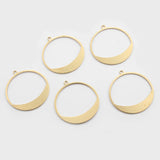 20pcs Brass Open Round Pendant for Earring Jewelry Making