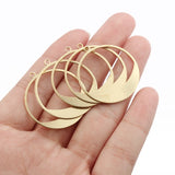 20pcs Brass Open Round Pendant for Earring Jewelry Making