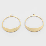 20pcs Brass Open Round Pendant for Earring Jewelry Making