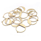 20pcs Brass Open Round Pendant for Earring Jewelry Making