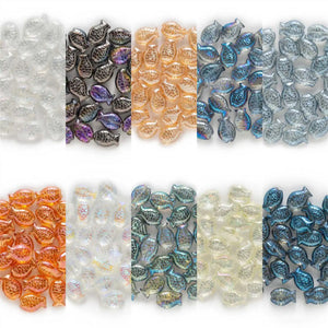 20pcs Fish Glass Beads Spacer Beads Jewelry Making Beaded Necklace Bracelet
