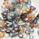 20pcs Fish Glass Beads Spacer Beads Jewelry Making Beaded Necklace Bracelet