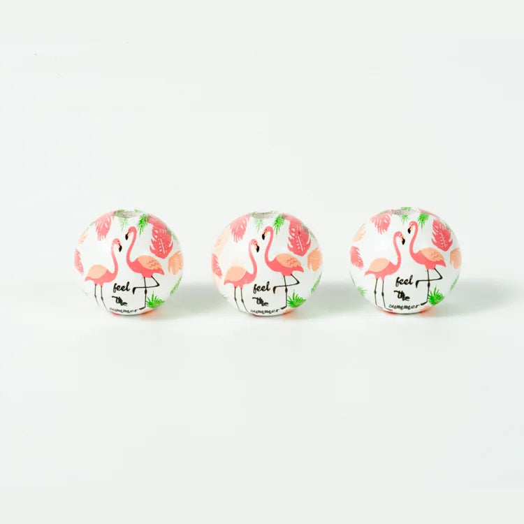 20pcs Flamingo Cactus Wooden Spacer Beads Party Decoration 16 20 25mm