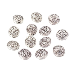 20pcs Tibetan Style Spacer Beads for Jewelry Making DIY Antique Silver