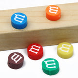 20pcs Flat Round M Beans Polymer Clay Beads For Jewelry Making