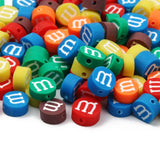 20pcs Flat Round M Beans Polymer Clay Beads For Jewelry Making