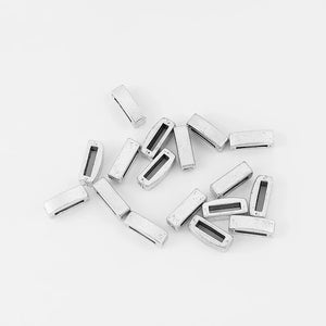 20pcs Flat Slider Beads for 10*2mm Flat Leather Cord Bracelets