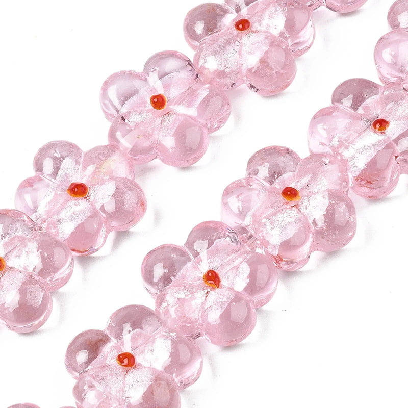 20pcs Flower Foil Strips Spacer Beads for DIY Jewelry Making