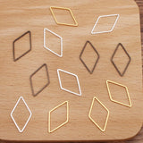 20pcs Diamond Charm Pendants for Resin Frame Mold DIY Jewelry Making