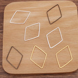 20pcs Diamond Charm Pendants for Resin Frame Mold DIY Jewelry Making