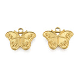 20pcs 304 Stainless Steel Butterfly Pendant Settings for Necklace DIY Jewelry