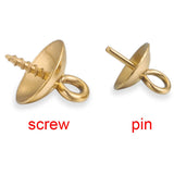 20pcs Stainless Steel Eye Pins for DIY Jewelry Making