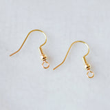 20pcs Real Plated Brass Earwire Ear Hooks (GB-233)