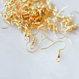 20pcs Real Plated Brass Earwire Ear Hooks (GB-233)