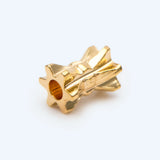 20pcs Gear Spacer Beads 5x4mm 18K Plated Brass Tube Spacer Beads
