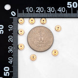 20pcs Plated Brass Round Spacer Beads Jewelry Making Supplies