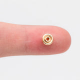 20pcs Plated Brass Round Spacer Beads Jewelry Making Supplies
