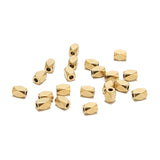 20pcs 6x4mm Stainless Steel Spacer Beads 1.8mm Hole Cube Square Loose Beads