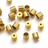 20pcs Stainless Steel Crimp End Caps Tassel Beads Round Leather Bracelet