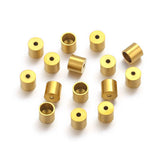20pcs Stainless Steel Crimp End Caps Tassel Beads Round Leather Bracelet