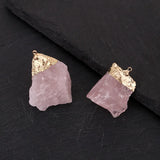 20pcs Rose Quartz Crystal Pendant for Women Jewelry