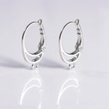 20pcs Silver Brass Lever Back Earring Hooks Spring Findings
