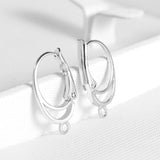 20pcs Silver Brass Lever Back Earring Hooks Spring Findings