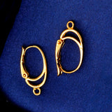 20pcs Silver Brass Lever Back Earring Hooks Spring Findings