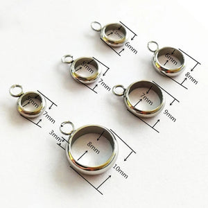 20pcs Stainless Steel Spacer Connect Beads for DIY Necklace Jewelry Making