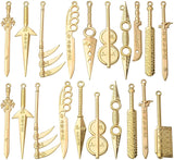 20pcs Golden Plated Sword Bookmark Charms DIY Jewelry Making
