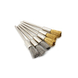 20pcs 2.35mm Shank Steel Wire Wheel Brushes for Metal Rust Removal