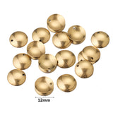 20pcs Hammered Disc Charms Stainless Steel Round Blank Coin DIY Necklace