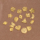 20pcs Hammered Disc Charms Stainless Steel Blank Coin Beads Pendant