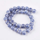 20pcs Porcelain Beads Chinese Ceramic Bead Spacer for DIY Bracelet Making
