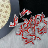 20pcs Greek Letter DST High-Heeled Shoes Charm Jewelry Making Accessories