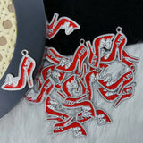 20pcs Greek Letter DST High-Heeled Shoes Charm Jewelry Making Accessories